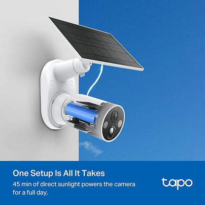 Tapo MagCam 2K+ Outdoor Wireless Security Camera - Battery Power with Solar Charging, Magnetic Mount, Person/Vehicle Detection, Subscription-Free Local Storage or Optional Cloud, Works with Alexa