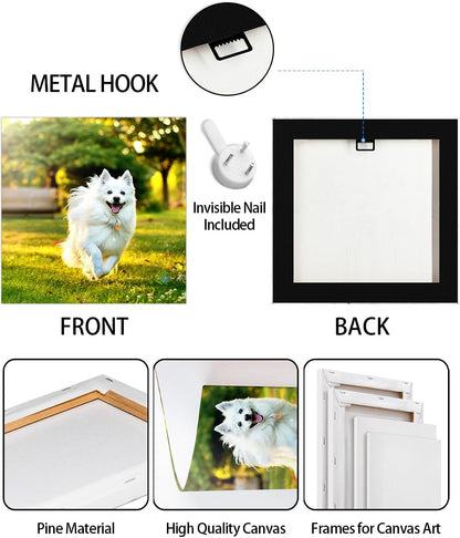 AbcCustomize Canvas Wall Art with Your Photos, Custom Canvas Prints for Bedroom, Living Room, Farmhouse Decor, Personalized Gifts