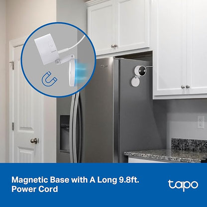 Tapo 2K+ Indoor/Outdoor Wired Security Camera - 2024 PCMag Editors' Choice, Person/Pet/Vehicle Detection, Baby Monitoring, Color Night Vision, Subscription-Free Local Storage or Optional Cloud, C120
