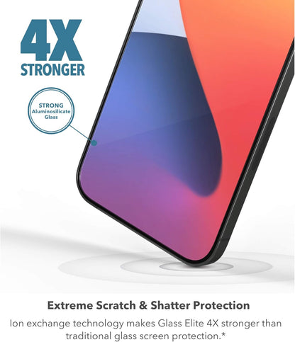 ZAGG InvisibleShield Glass Elite VisionGuard+ Screen Protector - iPhone 12 Mini - Impact Protection, Scratch, Fingerprint, Smudge, Oil Resistant, Clear