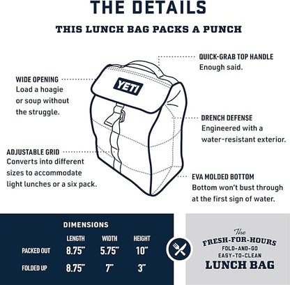 YETI Daytrip Packable Lunch Bag, Big Wave Blue