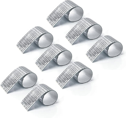 LONGKING Silver Mosaic Mirror Tiles, 3776 Pieces, Self-Adhesive, Modern Style, Ideal for DIY Craft Projects, Bathroom Decor