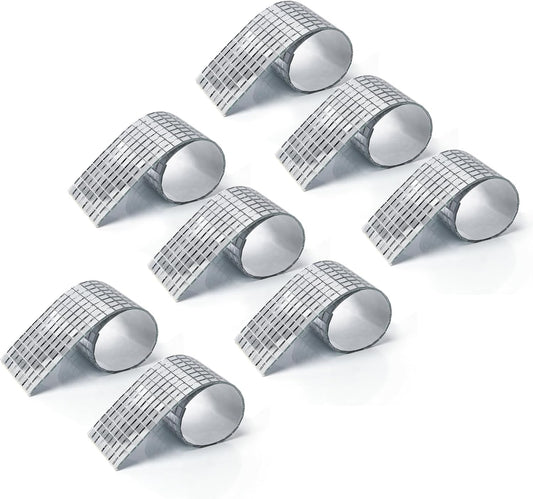 LONGKING Silver Mosaic Mirror Tiles, 3776 Pieces, Self-Adhesive, Modern Style, Ideal for DIY Craft Projects, Bathroom Decor
