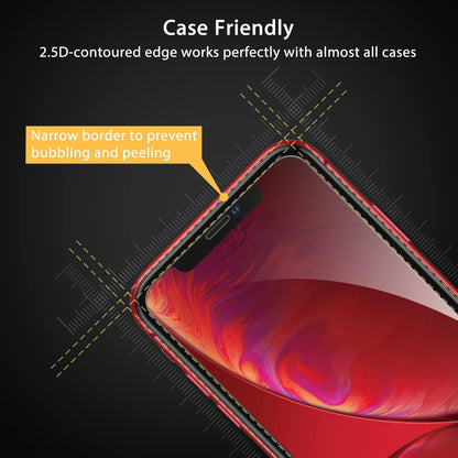 UNBREAKcable Screen Protector for iPhone XR / iPhone 11 [3-Pack], 9H Hardness Tempered Glass for iPhone XR / 11, Case Friendly, 2.5D Round Edge, Anti-Bubbles, Easy Install Tool (Not Whole Screen).