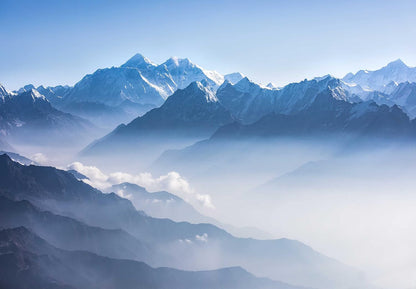 Misty Mountain Peak Wallpaper Natural Landscape Murals for Bedroom Living Room Sofa TV Background Wall (not self-Adhesive)