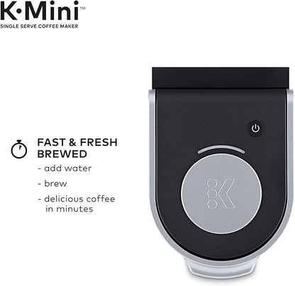 Keurig K-Mini Single-Serve K-Cup Coffee Maker, Black and Keurig Standalone Milk Frother, Black