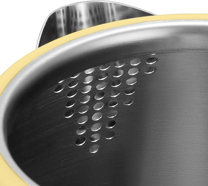 BUYDEEM K640 Stainless Steel Electric Tea Kettle with Auto Shut-Off and Boil Dry Protection, 1.7 Liter Cordless Hot Water Boiler with Swivel Base, 1440W, Mellow Yellow