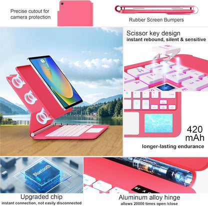 for iPad 9th Generation Case with Keyboard,Magic Style Keyboard Case for iPad 9th/8th/7th Gen 10.2 inch - Floating Cantilever Magnetic Stand Multi-Touch Trackpad Backlit Keyboard for iPad 10.2"