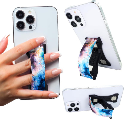 LOVEHANDLE PRO Premium Phone Grip - Silicone Phone Strap - Magnetic Phone Mount and Kickstand for Smartphone and Tablet - Requiem Silicone