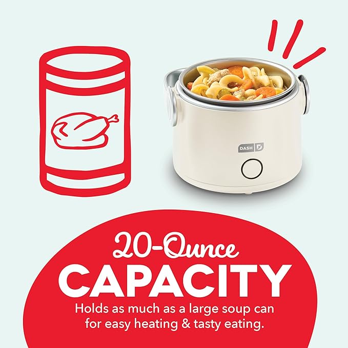 DASH Hot2Go™ Personal Food Warmer (20 Ounces) - Cream