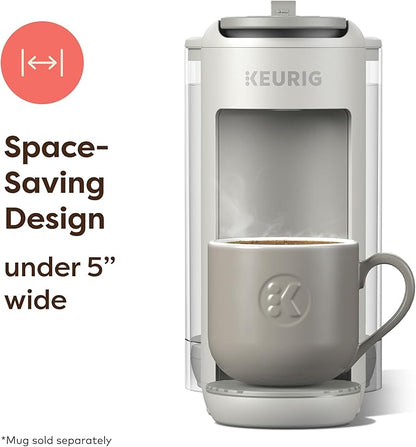 Keurig K-Mini Mate Plus Single-Serve K-Cup Pod Coffee Maker, Compact, 3 Cup Sizes, Brew Over Ice and Strong Button Features, 50 oz Removable Reservoir, Warm Stone