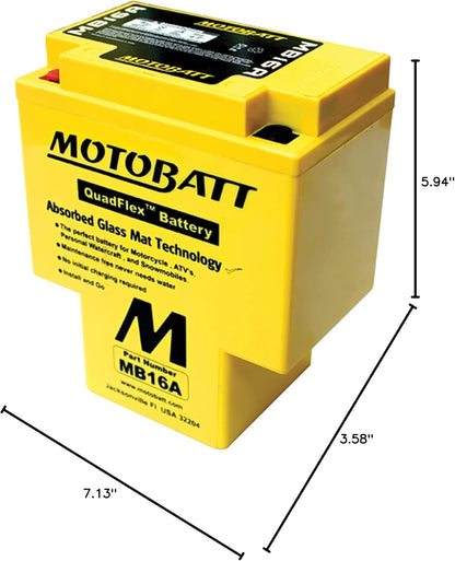 Motobatt MB16A 17.5Ah Battery, MB16A