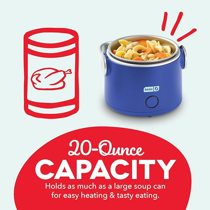 DASH Hot2Go™ Personal Food Warmer (20 Ounces) - Electric Blue