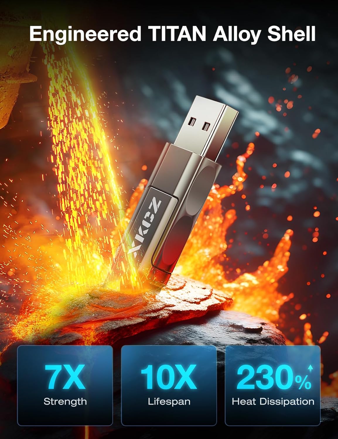 4 in 1 USB C Cable with Wattage Display, 65W Flat Nylon Braided Multi Charge Cable with Data Sync, USB C Charging Cord Combo Type C/USB A/L Port for iPhone/iPad/Samsung/Laptop, 5FT