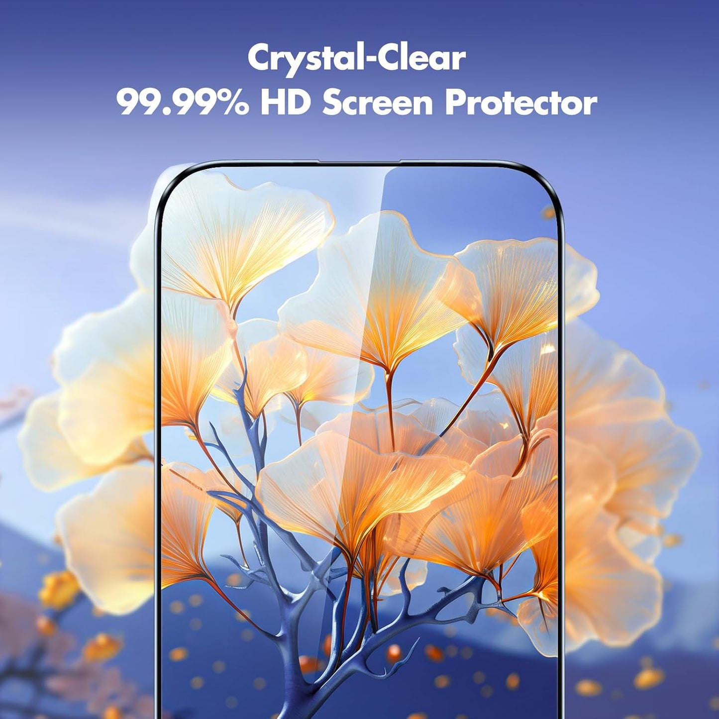 UNBREAKcable 3-Pack Screen Protector for iPhone 16/15, Shatterproof Tempered Glass [Easy Installation Frame] [99.99% HD Clear] [Case Friendly] [9H Hardness] [Full Coverage] for Apple 6.1 inch