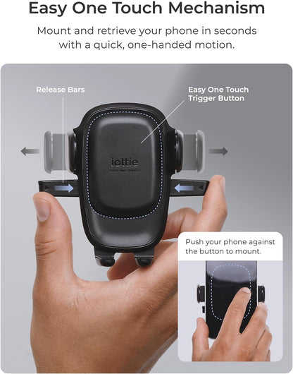 iOttie Easy One Touch Advanced Phone Mount for Tesla Model 3 and Model Y Screens - Universal Cell Phone Holder for iPhone, Google, Samsung, Moto, LG, and All Other Smartphones Black
