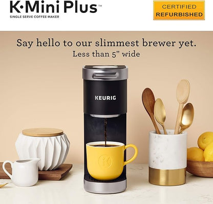 Keurig K-Mini Plus Coffee Maker, Certified Refurbished, Black (Renewed)