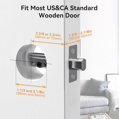 Video Smart Lock with Doorbell, 3 in 1 Keyless Entry Door Lock, Built-in WiFi Camera Deadbolt Lock for Front Door, Fingerprint, Keypad Code, App Control, Voice Control, Auto Lock, IP65, Video Calling