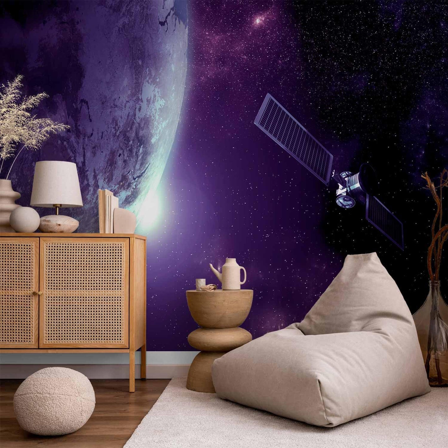 artgeist Wall Mural Cosmos Galaxy 116x83 in - Peel and Stick Self-Adhesive Wallpaper Removable Large Sticker Foil Wall Decor Print Picture Image Design n-B-0007-a-d