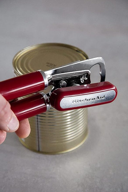 KitchenAid Classic Multifunction Can Opener and Bottle Opener Easy to Use,Razor Sharp Stainless Steel Cutting Wheel,Soft Ergonomic Handles,Empire Red,(Pack of 12)