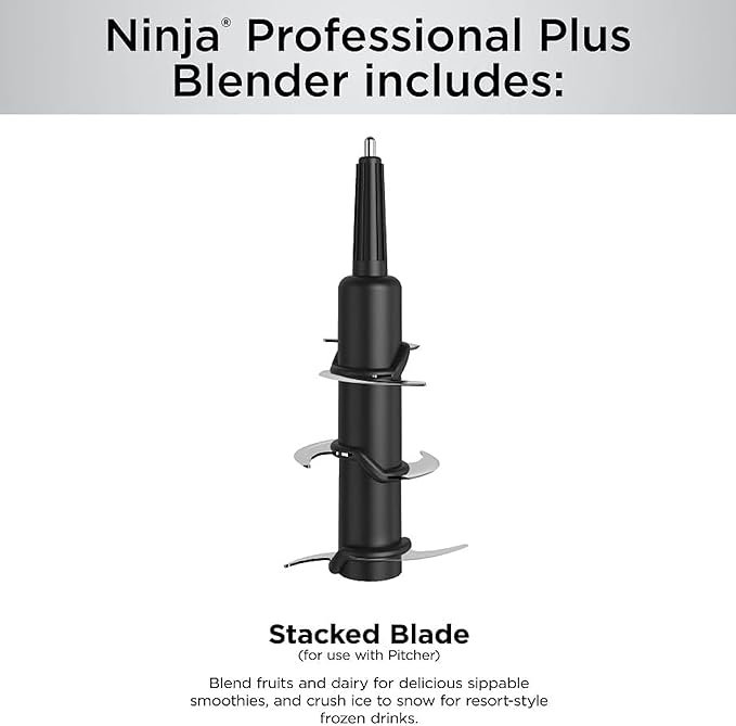 Ninja Professional Plus Blender | Max Power Smoothie Blender, Ice Cream Maker, Frozen Drink Mixer & Margarita Machine | 3 Auto IQ™ Presets, 1400 W, 72oz Total Crushing Pitcher | Dark Grey, BN701