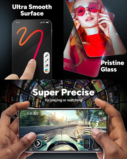 ZAGG InvisibleShield Glass Elite Privacy iPhone 15 Plus Screen Protector - 5X Stronger with Reinforced Edges, 2-Way Privacy Filter, Scratch & Smudge-Resistant Surface, Easy to Install