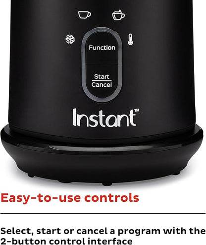 Instant Pot 4-in-1 Electric Milk Frother | 10oz | Black | Pack of 2