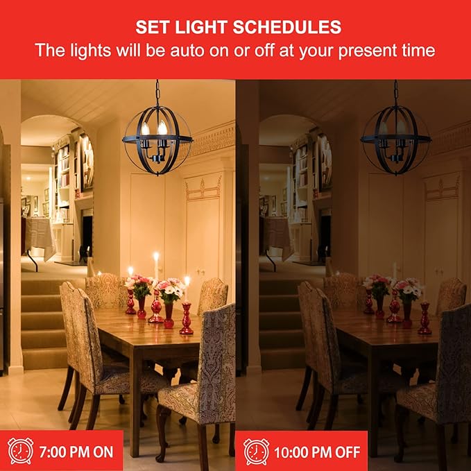 Sengled Smart Light Bulbs, Smart Candelabra LED Bulb, Dimmable Chandelier Light Bulbs, 5W (40W Equivalent) 450LM, Smart Bulbs That Work with Alexa Google, Only 2.4GHz WiFi, No Hub Required, 4 Pack