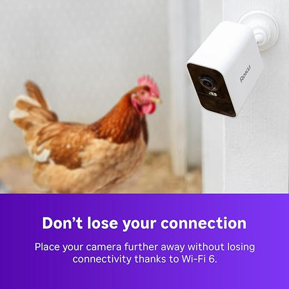 Roku Battery Camera Plus for Home Security - New 2025 Weather-Resistant Outdoor & Indoor Wireless Camera & Pet Monitor with 1080p HD & Two-Way Audio - 4X Rechargeable Battery Capacity (Pack of 2)