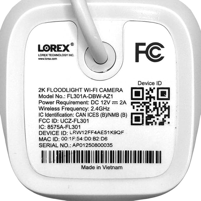 Lorex Connect 2K Floodlight Wi-Fi Security Camera | New Connect App | 160° Pan Coverage | Person Detection | Live Auto-Tracking | Color Night Vision | 2-Way Talk | Cloud & Local Storage Option