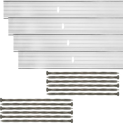 Dreamscape E-Z Edge Aluminum Landscape Edging - 12 Strips, 6ft Each (72ft Total), Mill Finish (Natural Aluminum) - Professional Quality Landscaping Border, Metal Divider for Lawn, Garden, Flowerbed…
