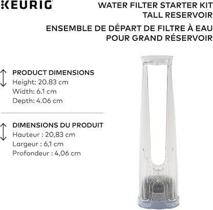 Keurig Tall Handle Water Filter Starter Kit, Comes with Handle and 2 Replacement Water Filters, Compatible with Select Keurig Coffee Makers