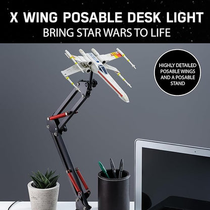 Star Wars X Wing Posable Desk Lamp - Officially Licensed Disney Star Wars Merchandise - Decor and Gifts for Men | Paladone