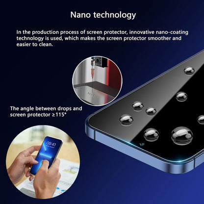 Blue Light Screen Protector for iPhone 12/12 Pro, (6.1") HD Anti Blue Light Blocking Tempered Glass Film, Eye Protection, Case Friendly, No Bubble,with Easy Installation Kit, 2 Pack
