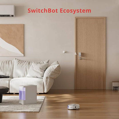 SwitchBot Smart Lock, Bluetooth Electronic Deadbolt, Keyless Entry Door Lock for Front Door, Compatible with WiFi Bridge (Sold Separately), Fits Your Existing Deadbolt,for Airbnbs Vacation Rentals