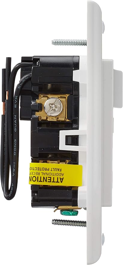 Leviton AFCI/Switch Combination, 15 Amp, Self Test, LED Indicator Light, AFSW1-W, White