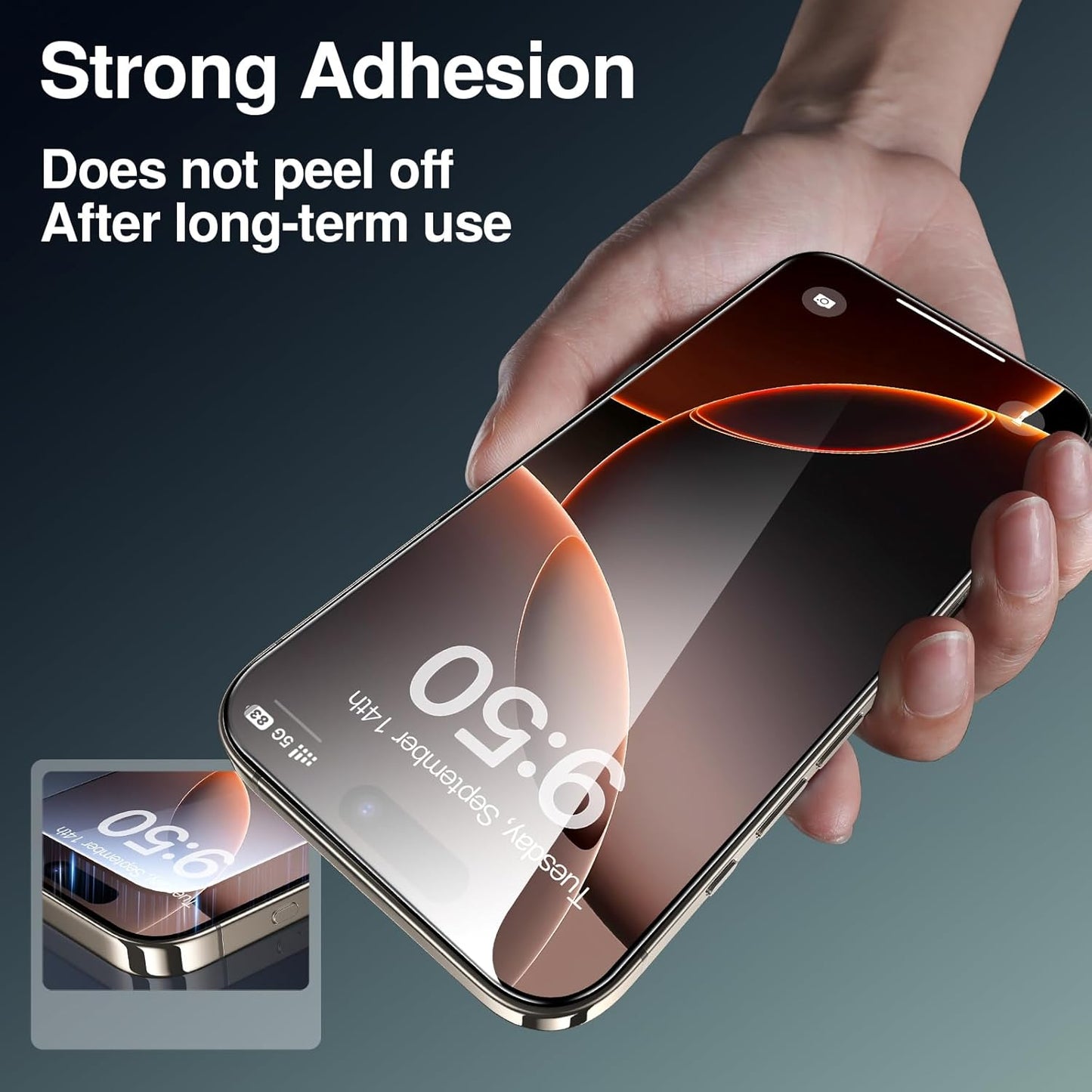 SMARTDEVIL 2 Pack Screen Protector for iPhone 16 Pro Max (6.9 Inch) Tempered Glass, HD Clear Film, Easy Installation, Dust-Free & Bubble-Free