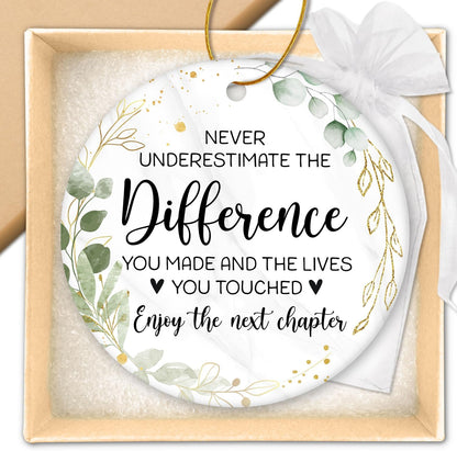 HEXMOZ Retirement Ornament 2025 - Retirement Gifts for Women, Men 2025 - Retired Gifts for Coworker, Boss, Teacher, Nurse - Retired Christmas Ornament - Christmas Decoration