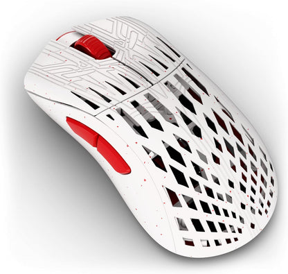 PWNAGE Stormbreaker Carbon Fiber MAX CF Wireless Gaming Mouse 8kHz - 45grams Ultralight Esports Pro Gamer Flawless Professional PAW3950 Optical Sensor 36k DPI - 8000Hz - Large Ergo -Frost Fire