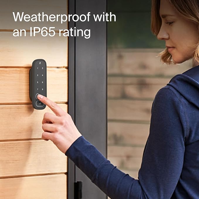 Level Smart Keypad Lock Accessory for Use with Any Level Smart Lock or Bolt, Weatherproof with LED Backlight, Bluetooth-Enabled Door Lock Accessory for Keyless Entry (Matte Black)