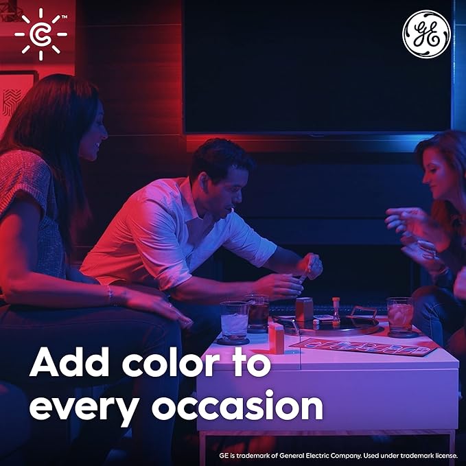 GE Cync Smart LED Strip Light, Color Changing Room Decor LED Light Strip, Works with Alexa and Google Home, Matter Compatible, LED Lights for Bedroom, Millions of Colors and White Tones, 32 Feet
