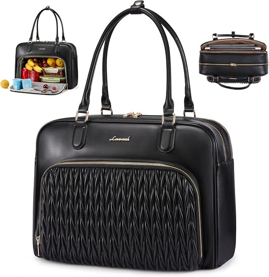 LOVEVOOK Tote Bag for Women,Light Puffer Tote Bag with Multi-pockets,Stylish Carry on Laptop Bags for Daily,Travel,Work,Gym | with Multi-pockets, Stylish, Carry on, for Daily, Travel, Work