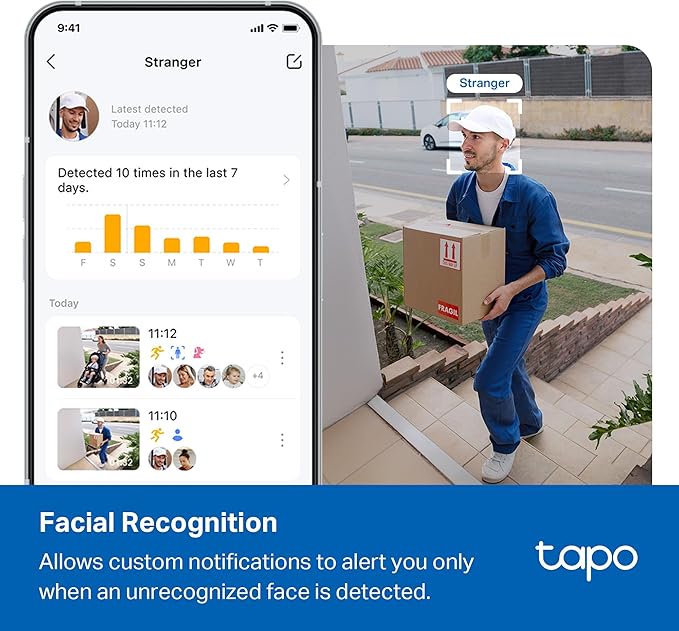 Tapo 4K 8MP Wired Pan/Tilt Outdoor Security Camera, Free Person/Vehicle Detect & 360° View, Color Night, Local AI, SD/Cloud Storage, Works w/Alexa & Google Assistant, 2.4 GHz WiFi C560WS