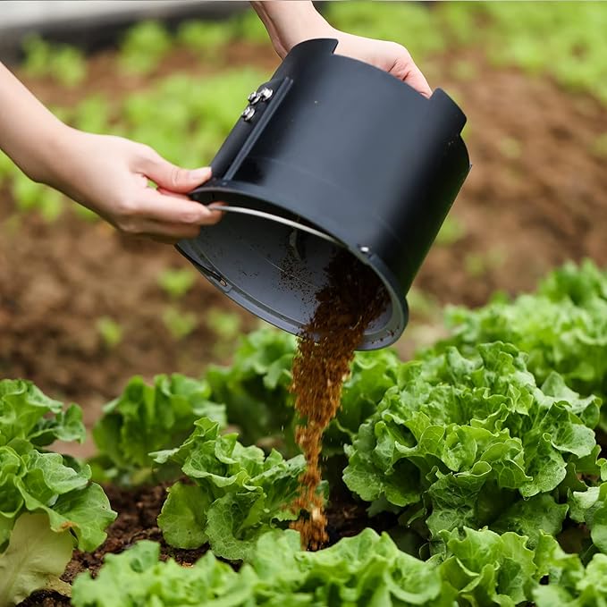 Airthereal Spare Bucket and Lid for R500 Revive Electric Kitchen Composter (Black)