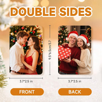 Personalized Christmas Ornaments 2025, Custom Air Fresheners with Picture, Personalized Air Freshener Ornaments Keepsake Gift for Christmas Tree Decorations, Baby Shower, Engagement, Wedding, Birthday