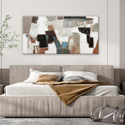 Dimpaga Abstract Canvas Wall Art Modern Wall Art Decor Pictures Wall Decor Minimalist Geometric Line Artwork for Walls Textured Wall Art Prints 20"X40" For Room Living Room Bedroom Office Wall Decor