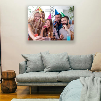 Custom Framed Canvas Prints With Your Photos-Personalized Picture To Canvas Wall Art ，Home Decoration Gifts Holiday Gifts