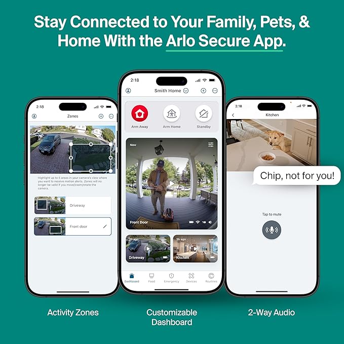 Arlo Essential XL Security Camera 2K (3rd Gen, 2025 Release) - Wireless Outdoor Camera, 4X Longer Battery, Person Recognition, Package Detection, Animated Preview, 1-Mo. Trial of Secure Plan, 1 Cam