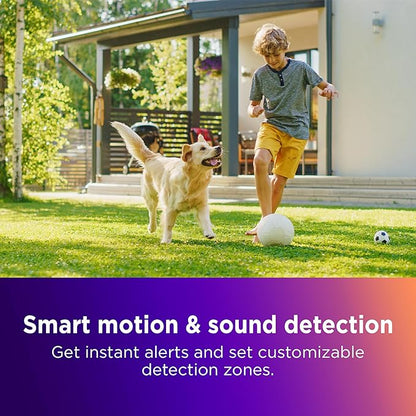 Roku Outdoor Camera for Home Security - IP65 Weather Resistance Wireless Security Camera with 1080p HD Night Vision, Compatible with Alexa & Google, Motion Detection White (Renewed)