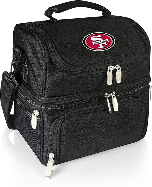 PICNIC TIME NFL unisex-adult NFL Pranzo Lunch Bag, Insulated Lunch Box with Picnic Set, Lunch Cooler Bag